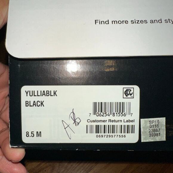 Alfani Black Block Strappy Sandals - Picture 3 of 7